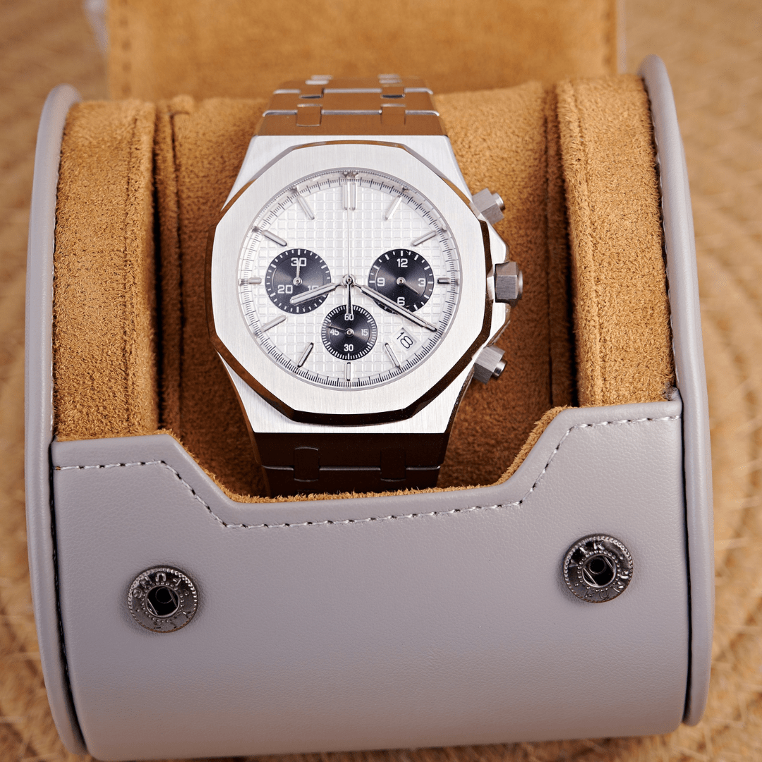 MOD OAK PANDA SILVER - MONTRE A PAPY - Montre automatique seiko mod Avec