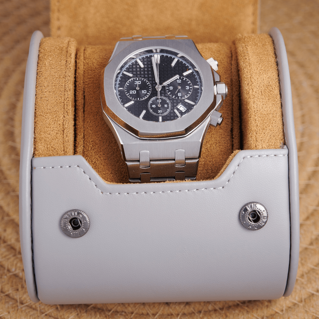 MOD OAK BLACK SILVER 2 - MONTRE A PAPY - Montre automatique seiko mod Avec