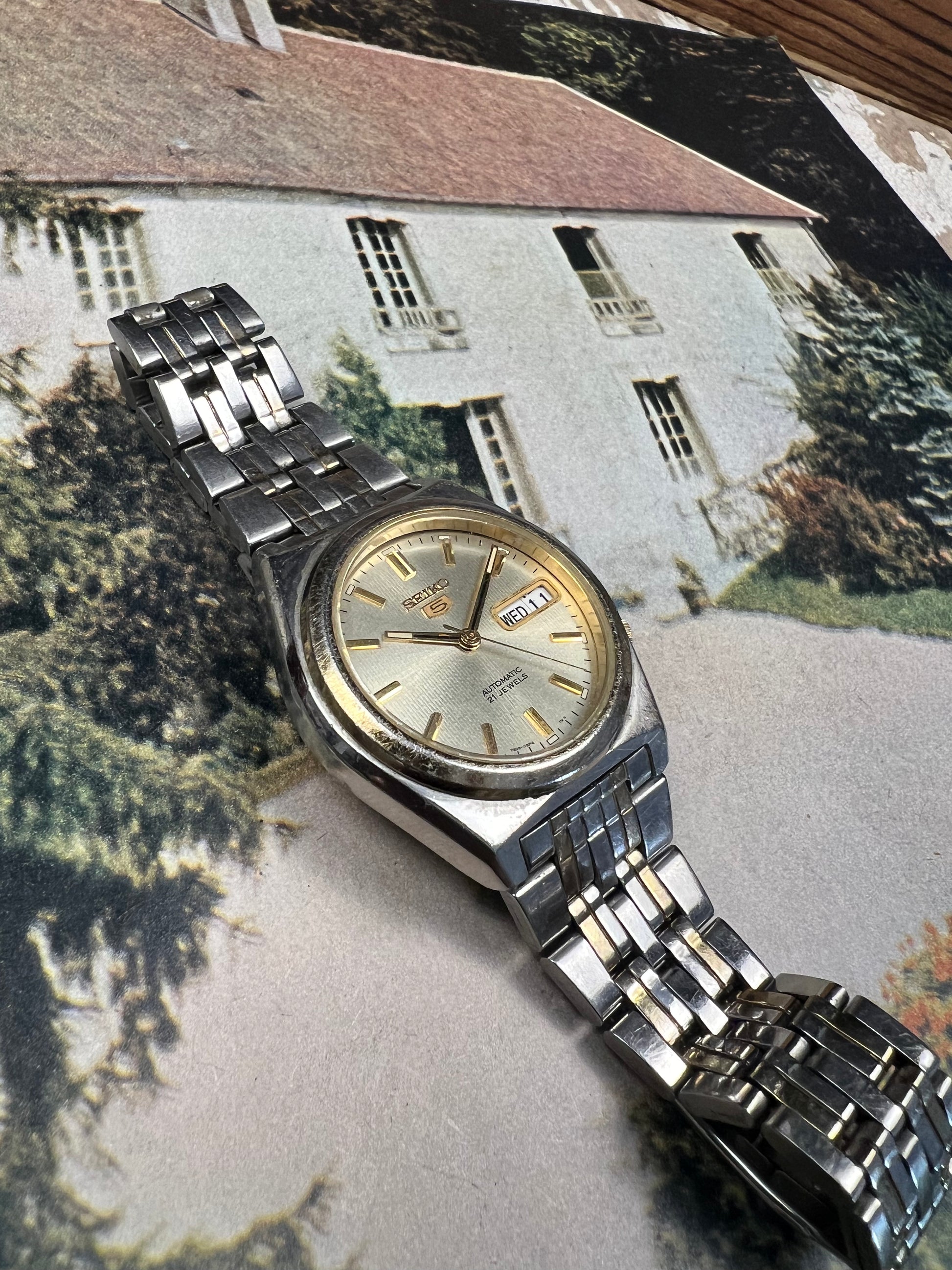 Montre vintage seiko hot sale