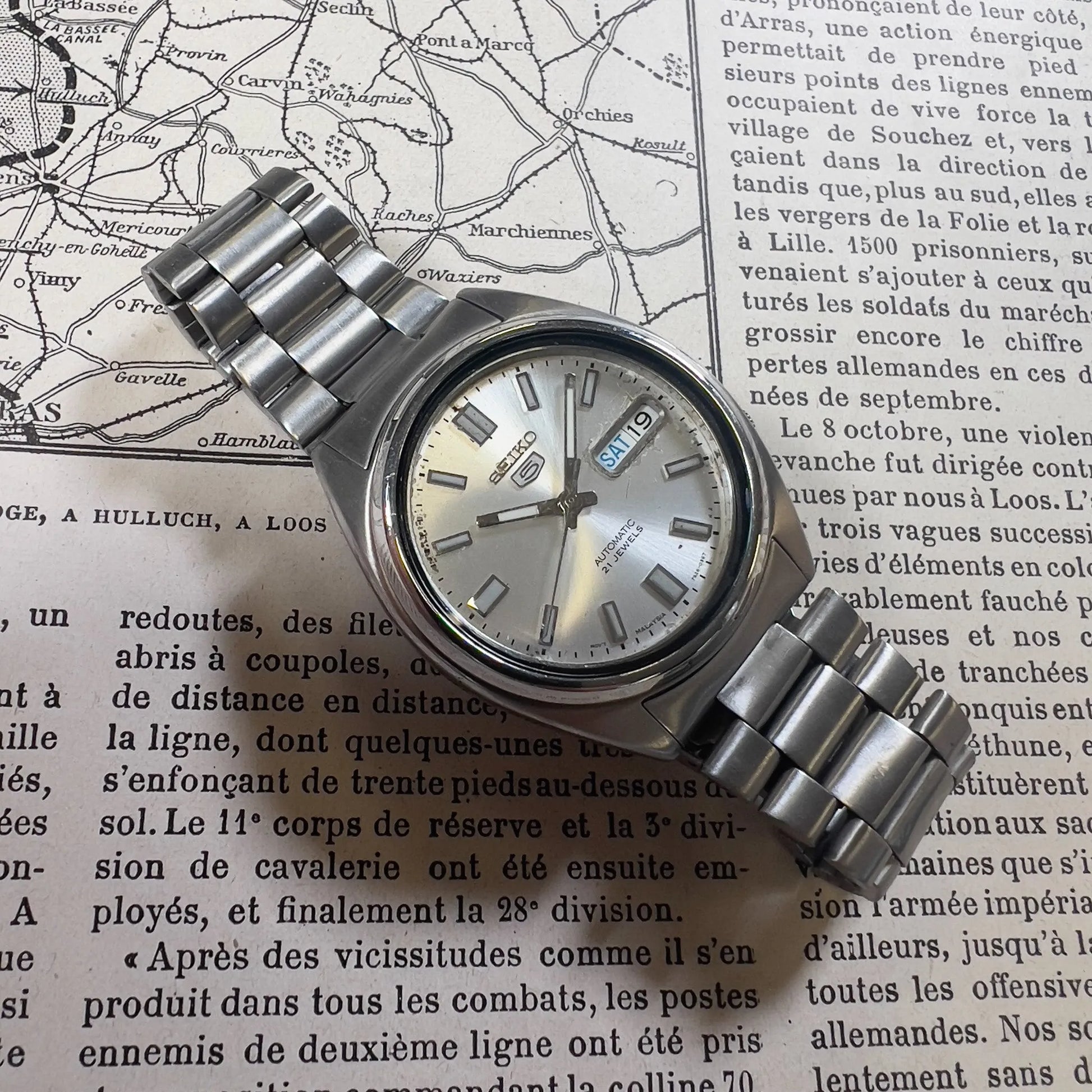 Montre vintage Seiko 5 7S26 - 0481 - MONTRE A PAPY - Montre automatique seiko mod