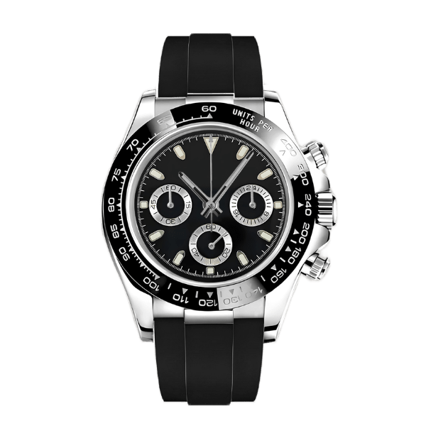 DAYTO MOD - BLACK RUBBER VK63 - MONTRE A PAPY - Montre automatique seiko mod mczr_price_299