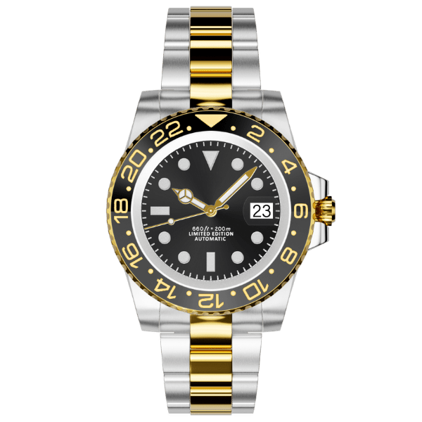 GMT MOD - BITON GOLD - MONTRE A PAPY - Montre automatique seiko mod mczr_price_299