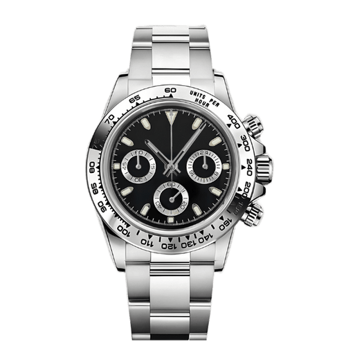 DAYTO MOD - ACIER BLACK VK63 - MONTRE A PAPY - Montre automatique seiko mod mczr_price_299