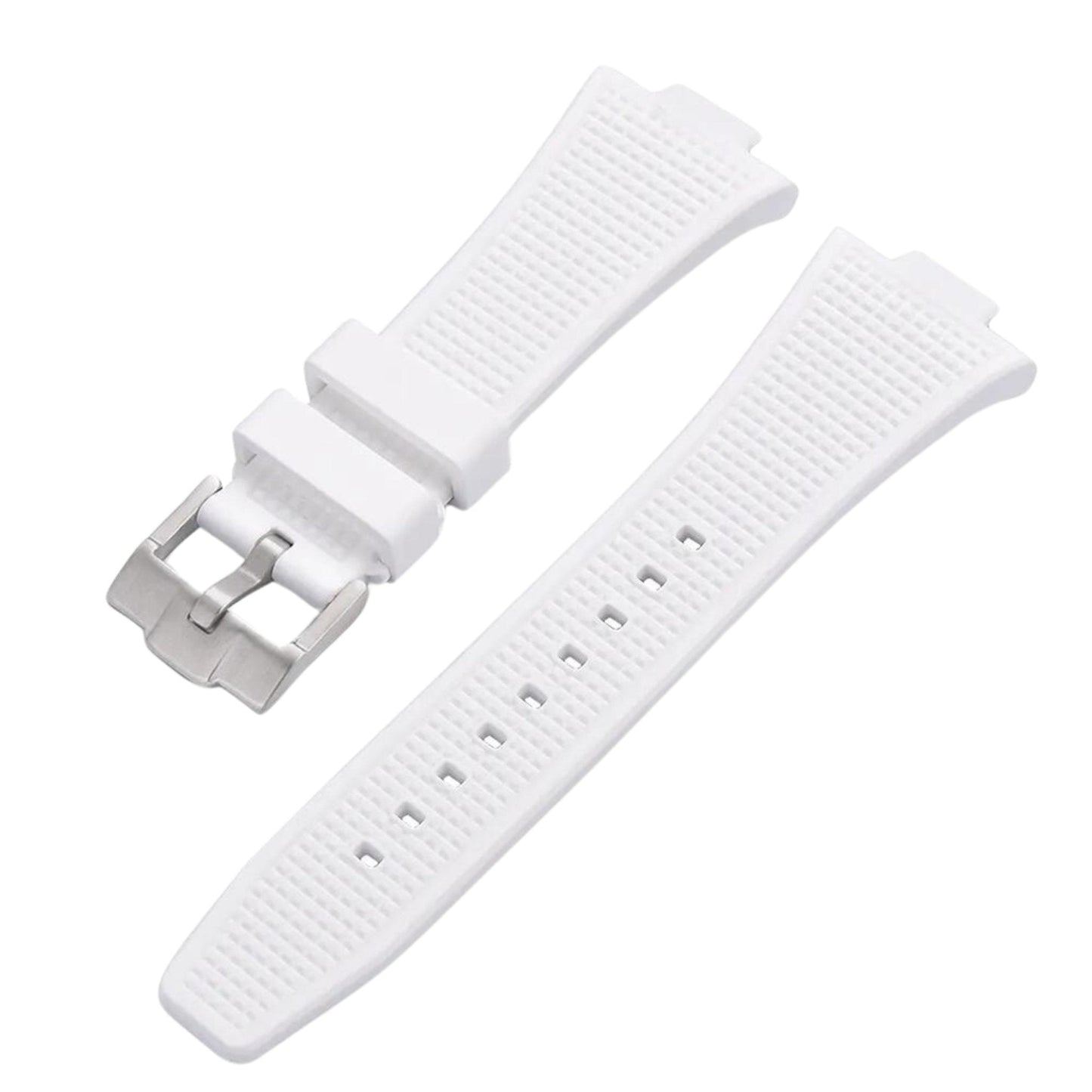 Bracelet de montre caoutchouc pour Tissot (PRX) - MONTRE A PAPY - Montre automatique seiko mod Blanc