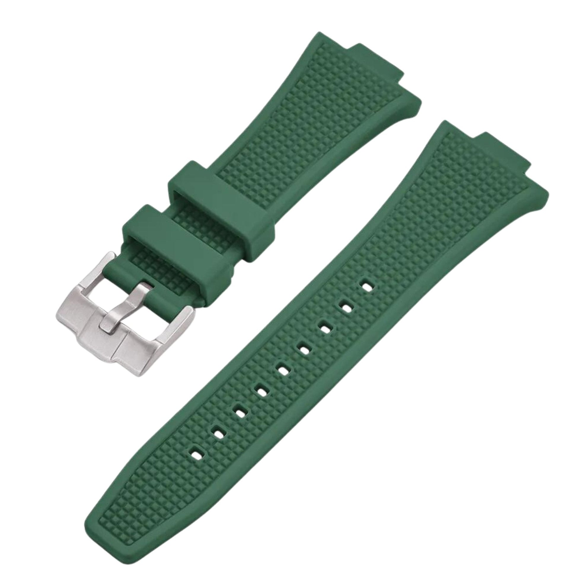 Bracelet de montre caoutchouc pour Tissot (PRX) - MONTRE A PAPY - Montre automatique seiko mod Vert