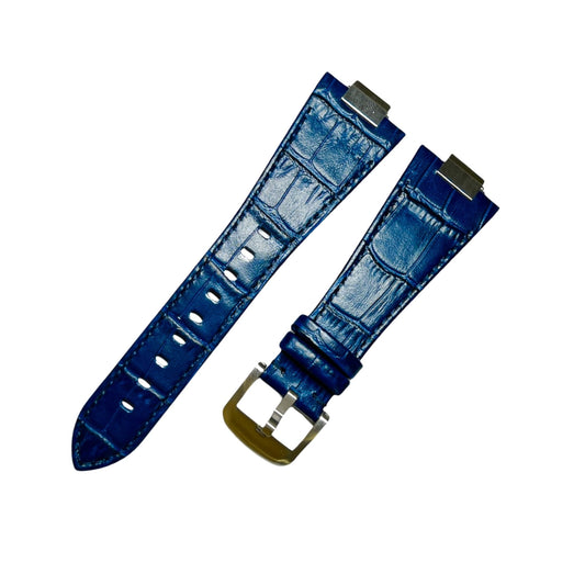 Bracelet de montre Tissot (PRX) - MONTRE A PAPY - Montre automatique seiko mod Bleu croco
