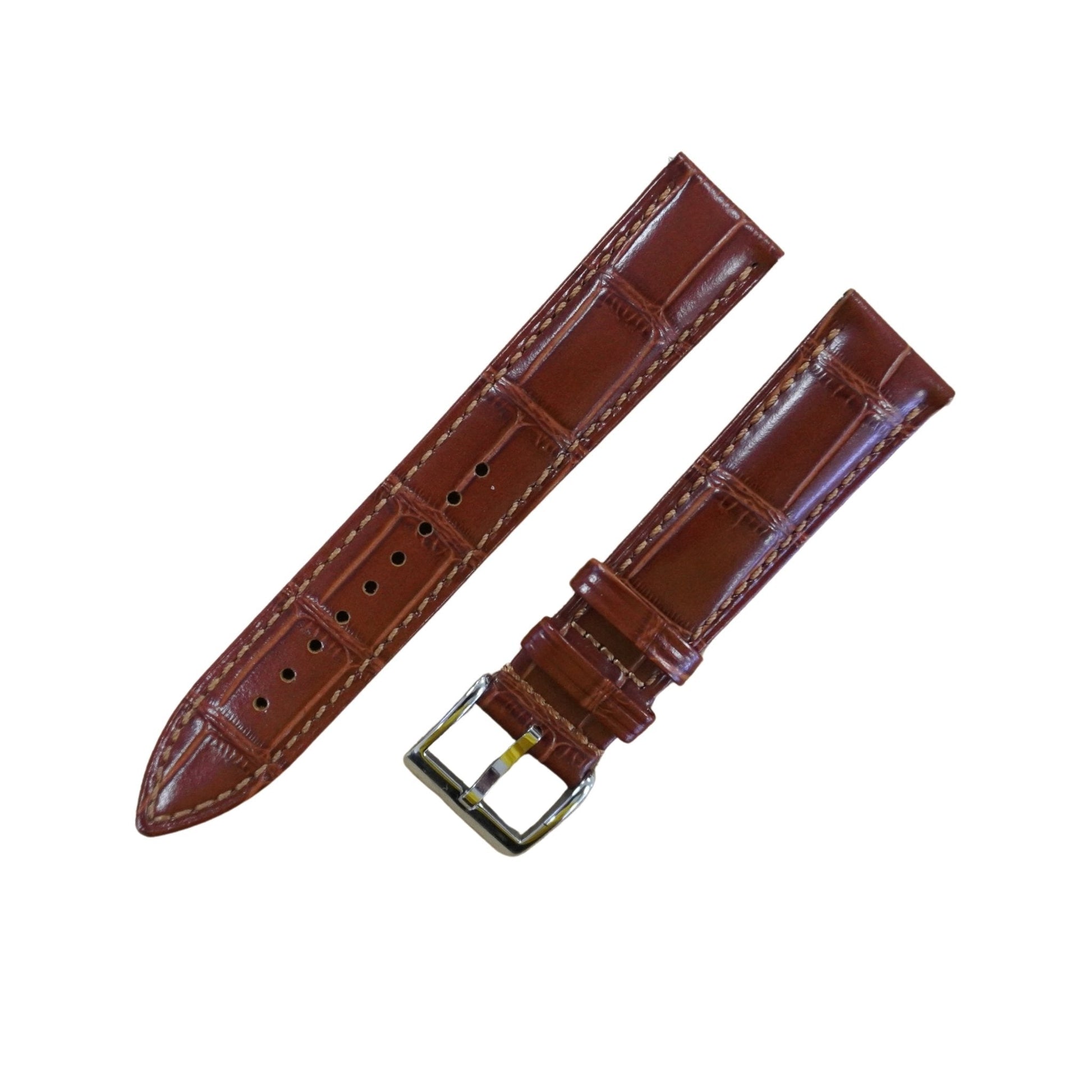 Bracelet montre cuir croco - MONTRE A PAPY