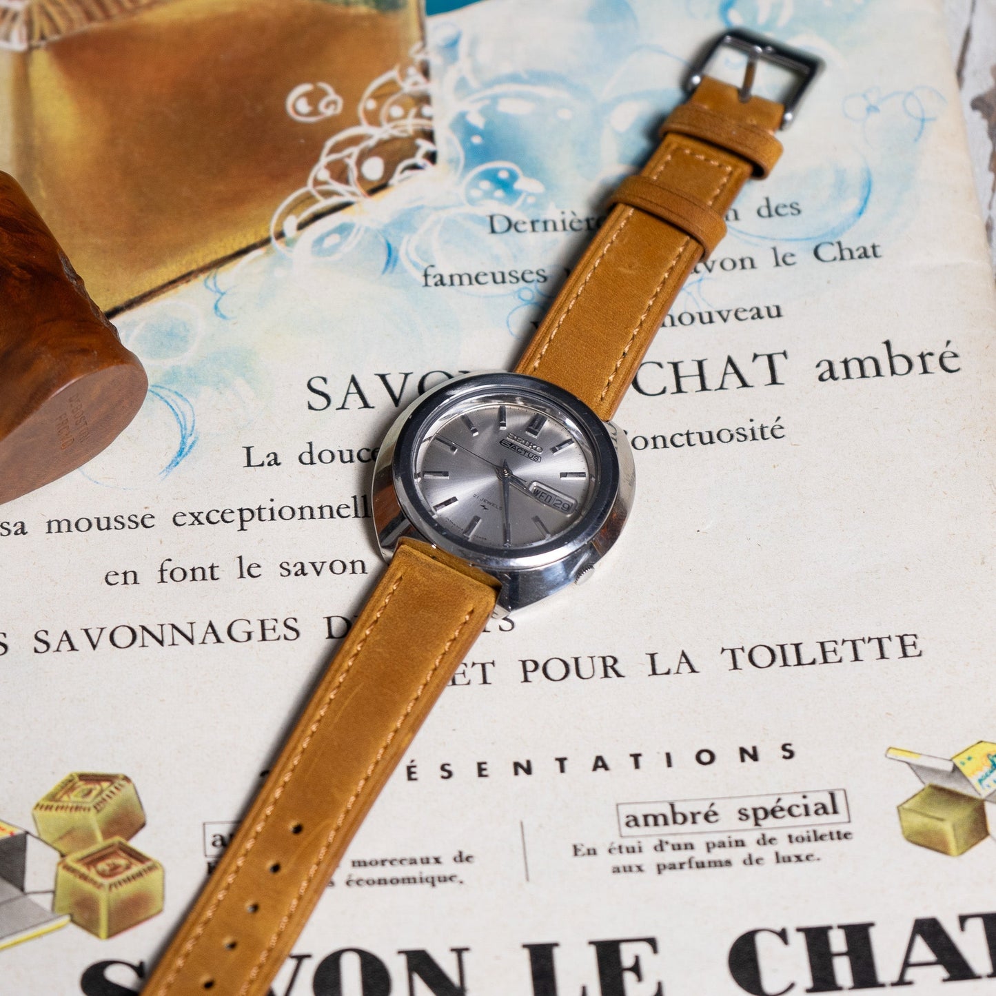 Bracelet montre cuir Héritage #2 - MONTRE A PAPY