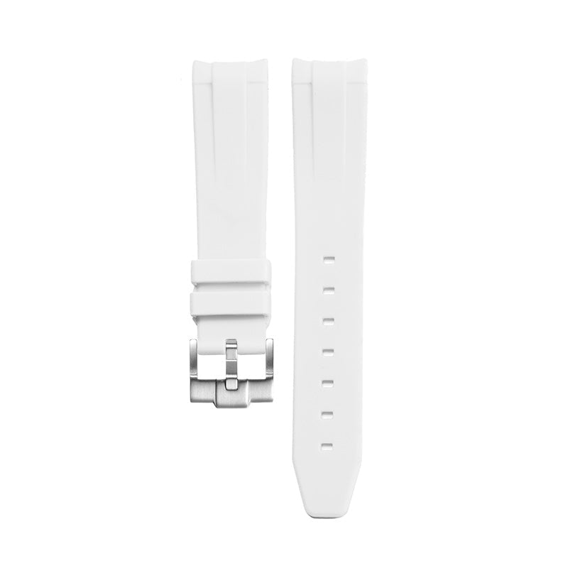 Bracelet montre Rubber - MONTRE A PAPY - Montre automatique seiko mod 20mmBlanc