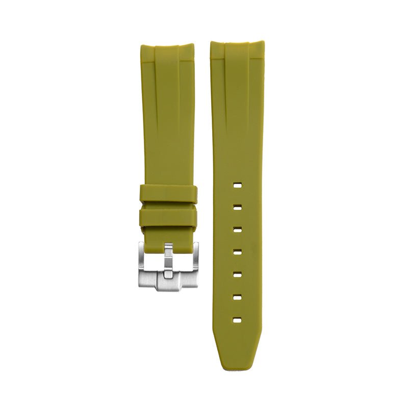 Bracelet montre Rubber - MONTRE A PAPY - Montre automatique seiko mod 20mmKaki