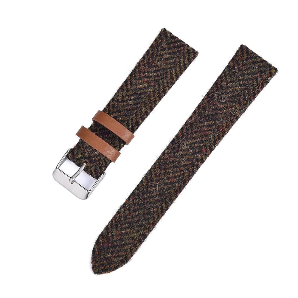 Bracelet montre Tweed - MONTRE A PAPY - Montre automatique seiko mod 18mmMarron