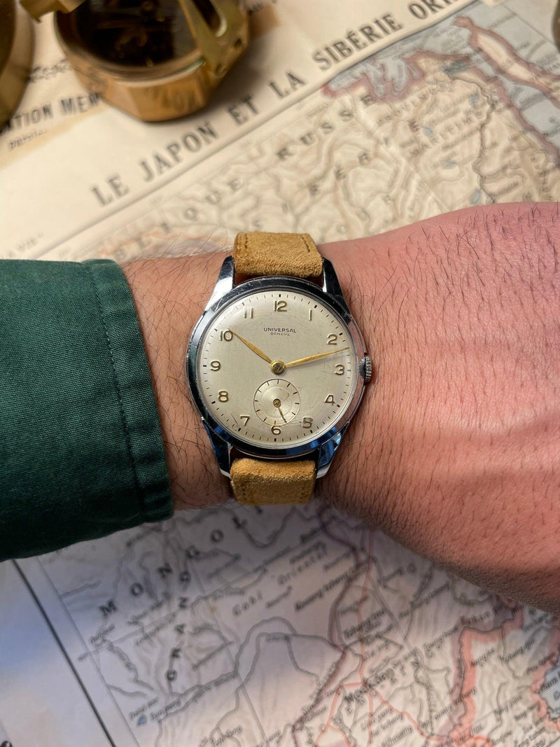Montre vintage Universal Genéve 1940 cal 262 - MONTRE A PAPY - Montre automatique seiko mod