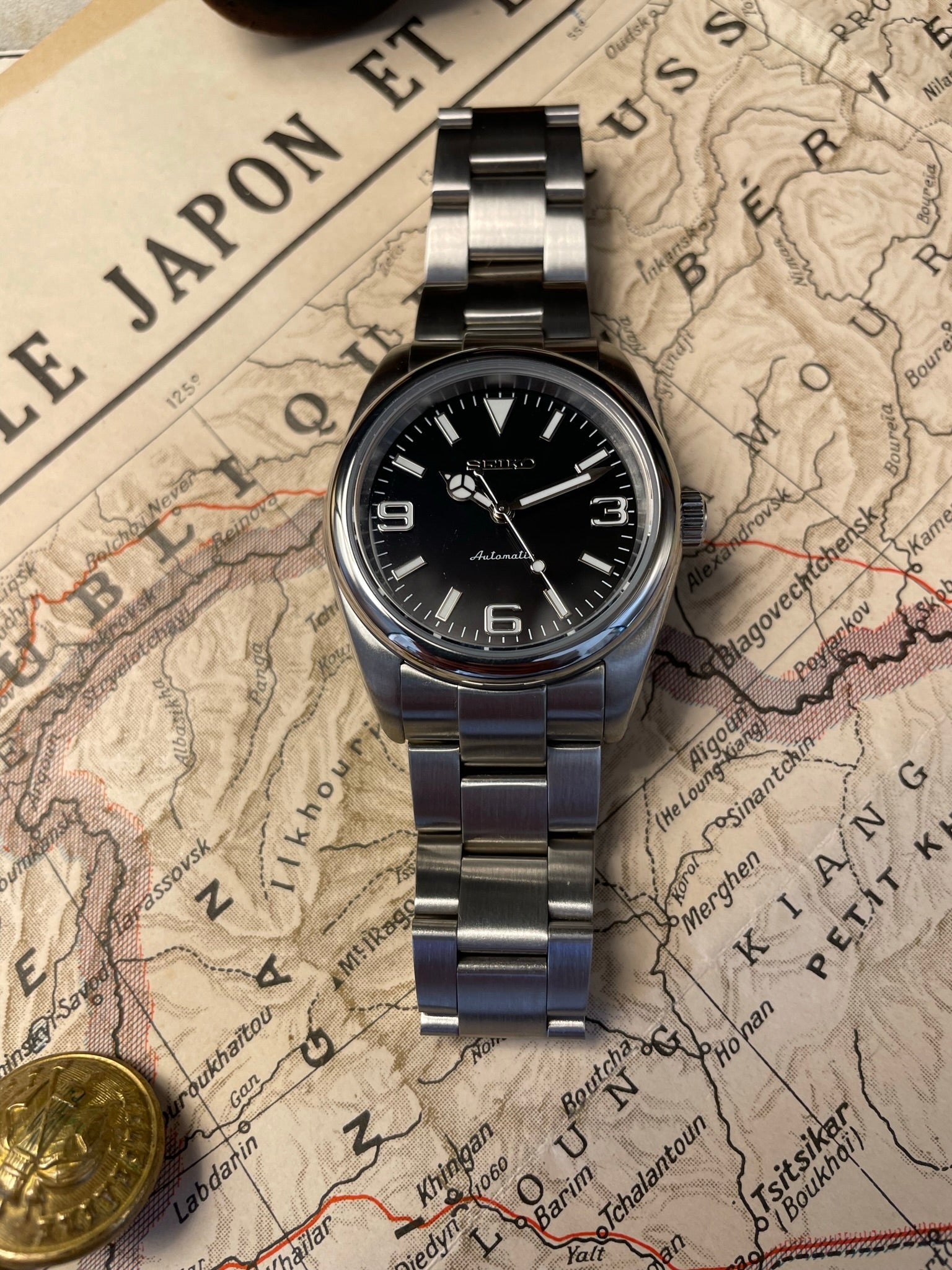 SEIKO セイコー カスタム ロレックスエクスプローラー1 - 腕時計(アナログ)