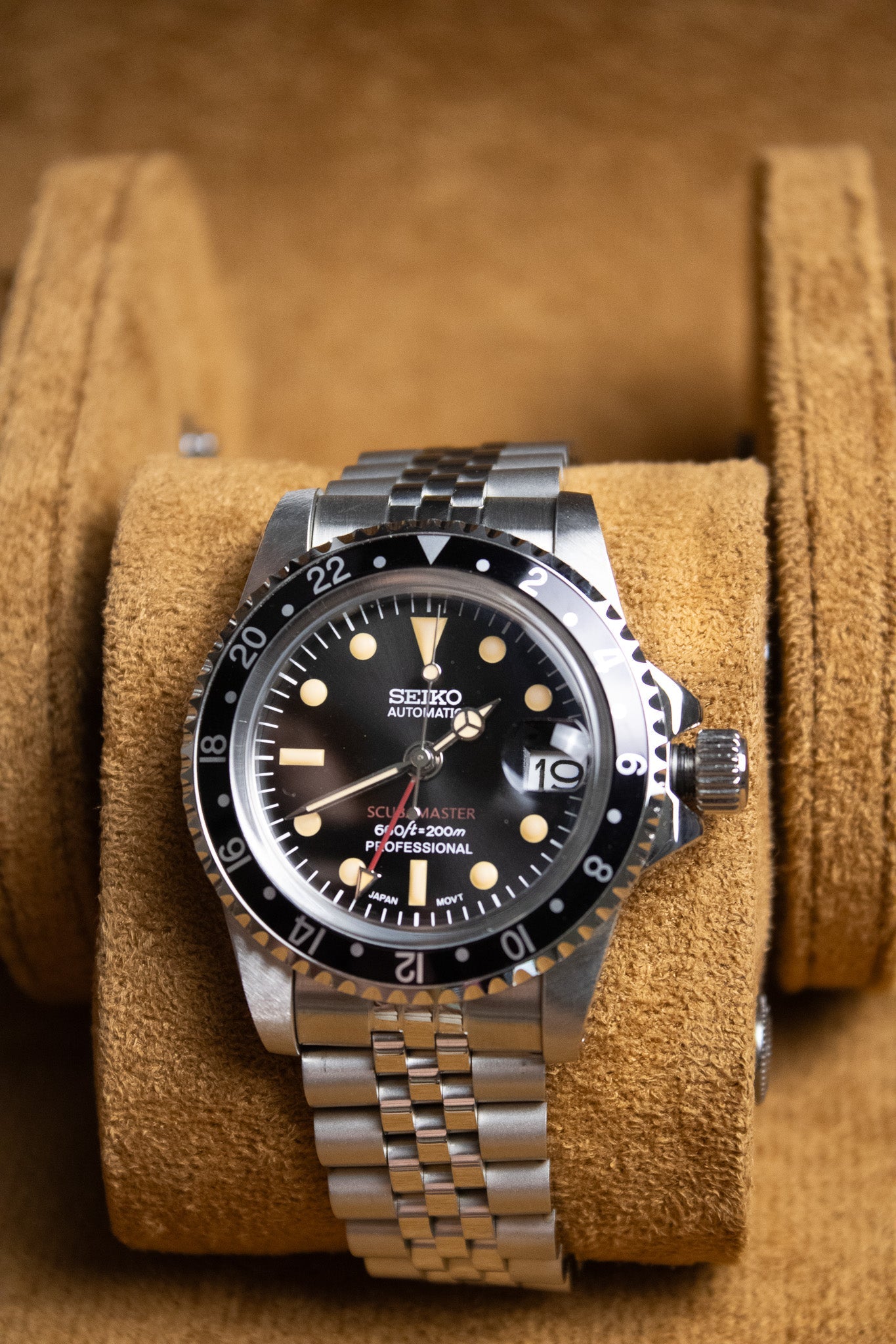 SEIKO MOD VINTAGE SUBMARINER JUBILEE - MONTRE A PAPY